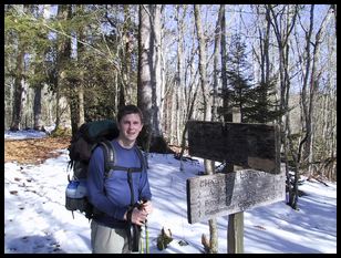 charlie at the end of chasteen creek trail 1