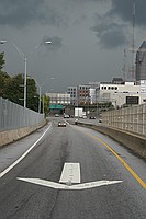 wrong way on the North Ave exit