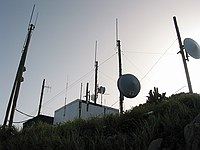 closer view of Peter Island radio towers