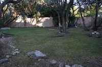 the backyard