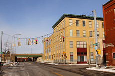 downtown Syracuse scene