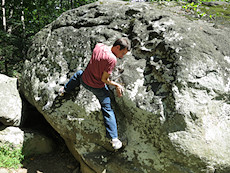 first look at the Northwest Branch boulders