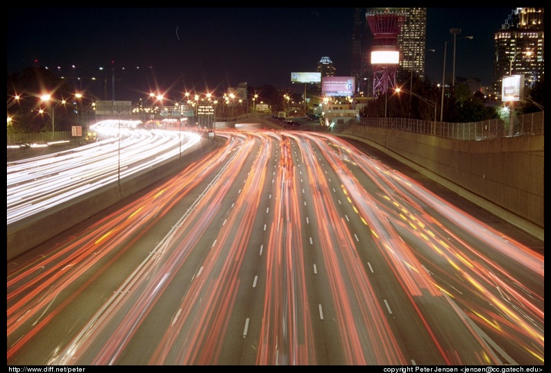 northbound I75/I85 traffic from North Ave bridge