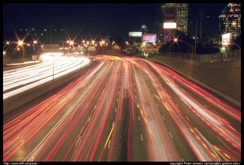 northbound I75/I85 traffic from North Ave bridge