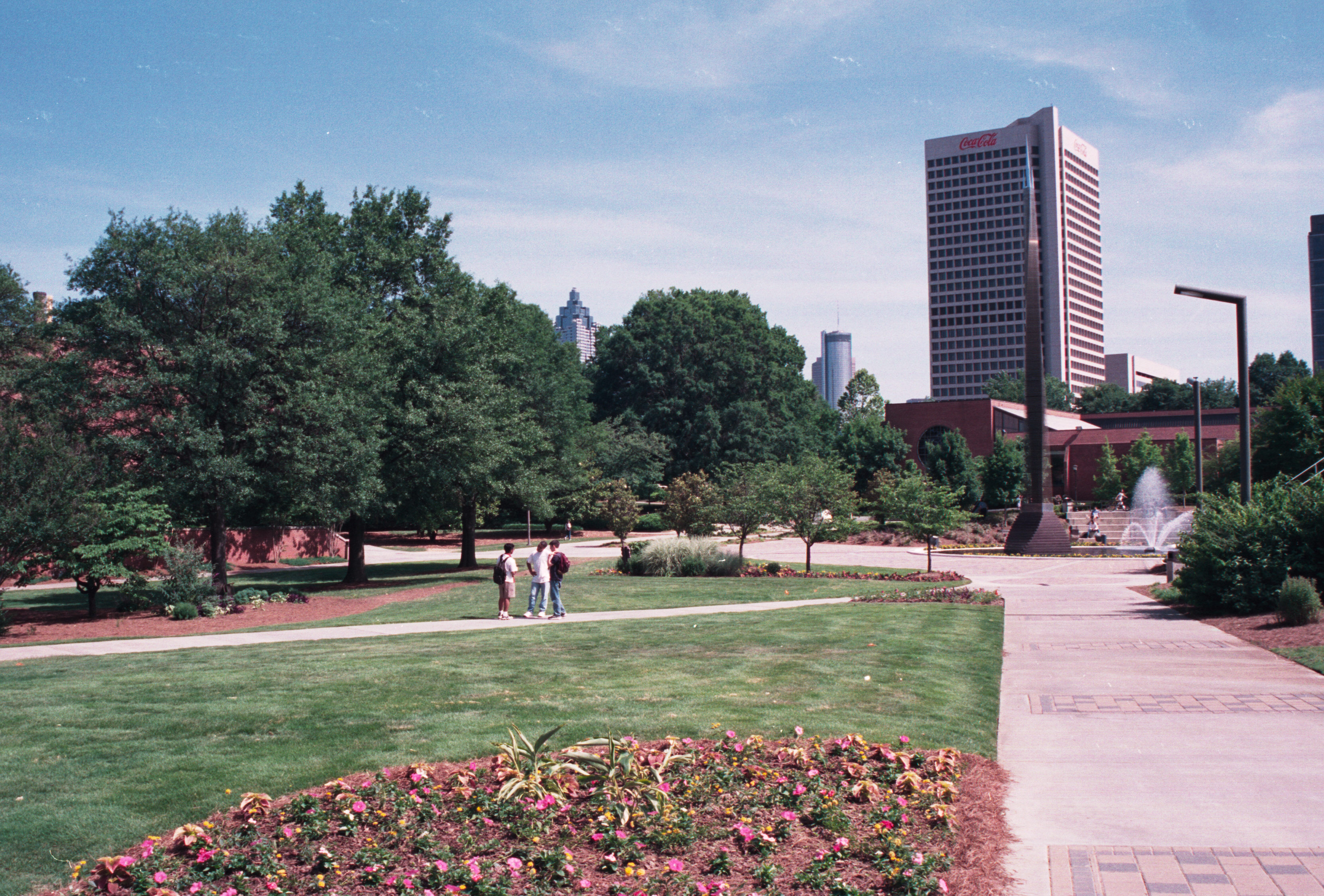 fountain people talking 2