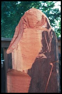 tierson chainsaw sculpture incomplete