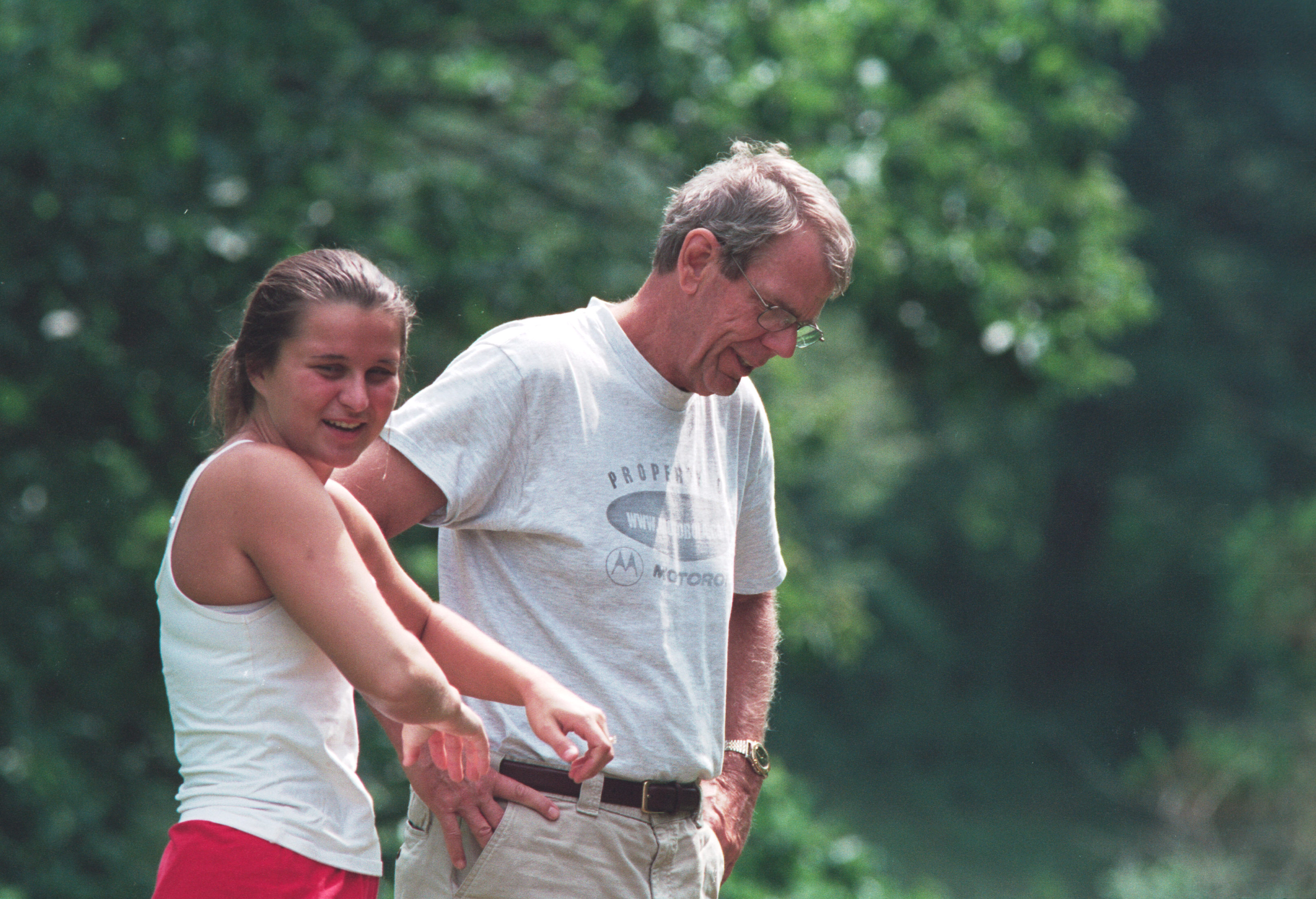 girl and dad