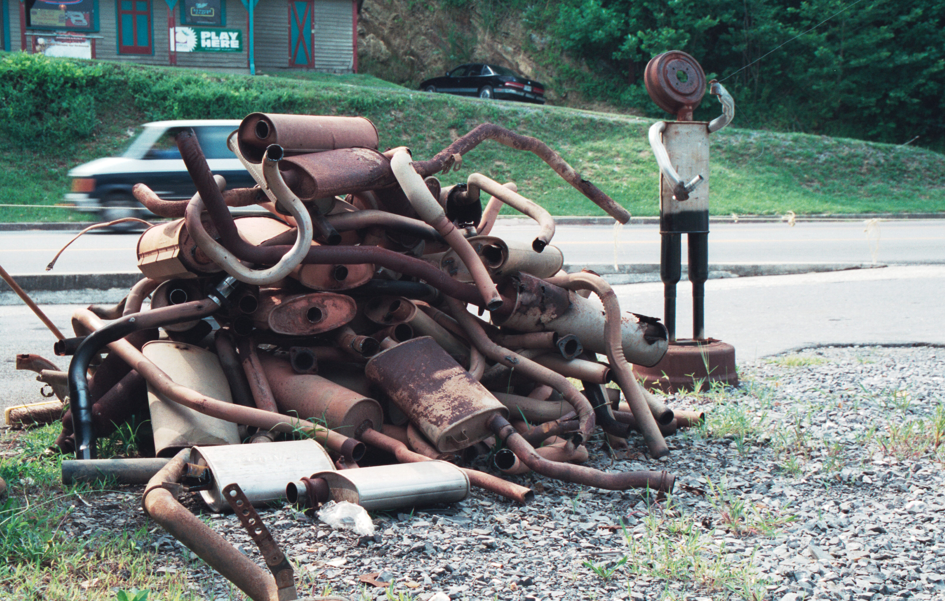 muffler pile