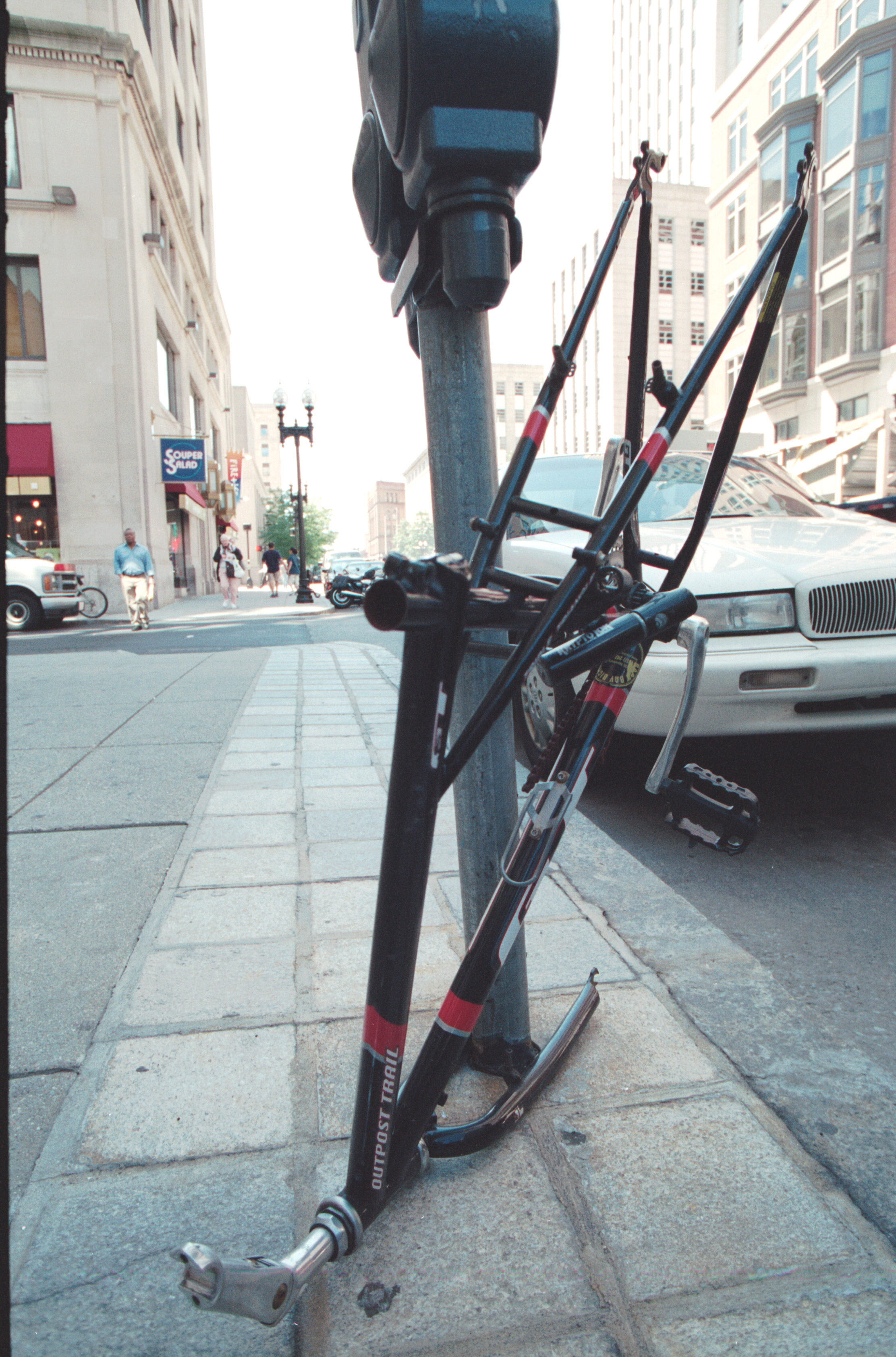 Boston stripped bike frame