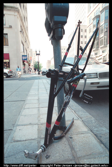 Boston stripped bike frame