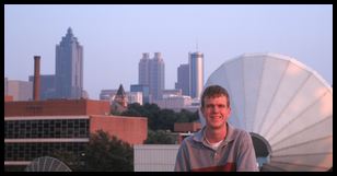 self portrait on top of van leer 1