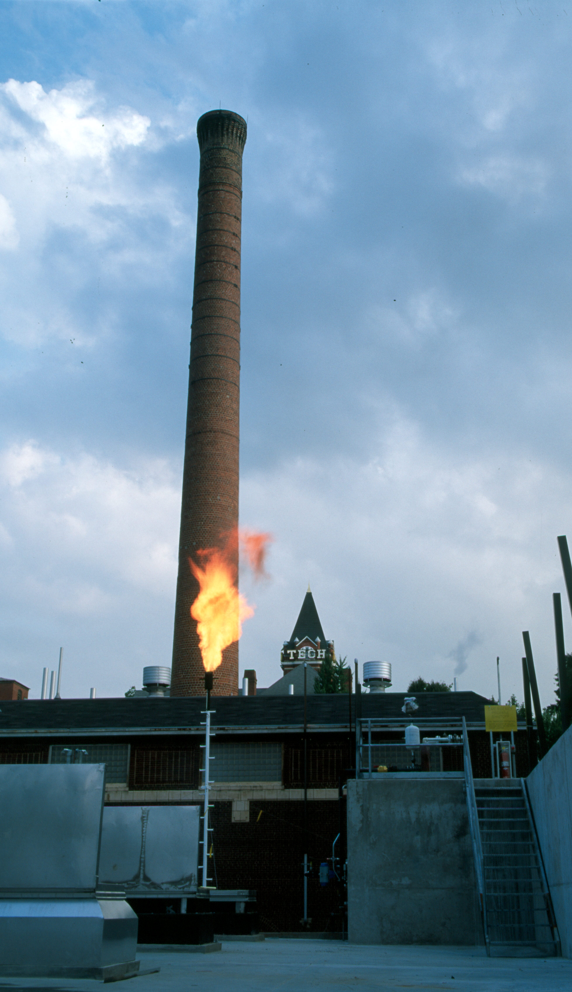 tower and flame