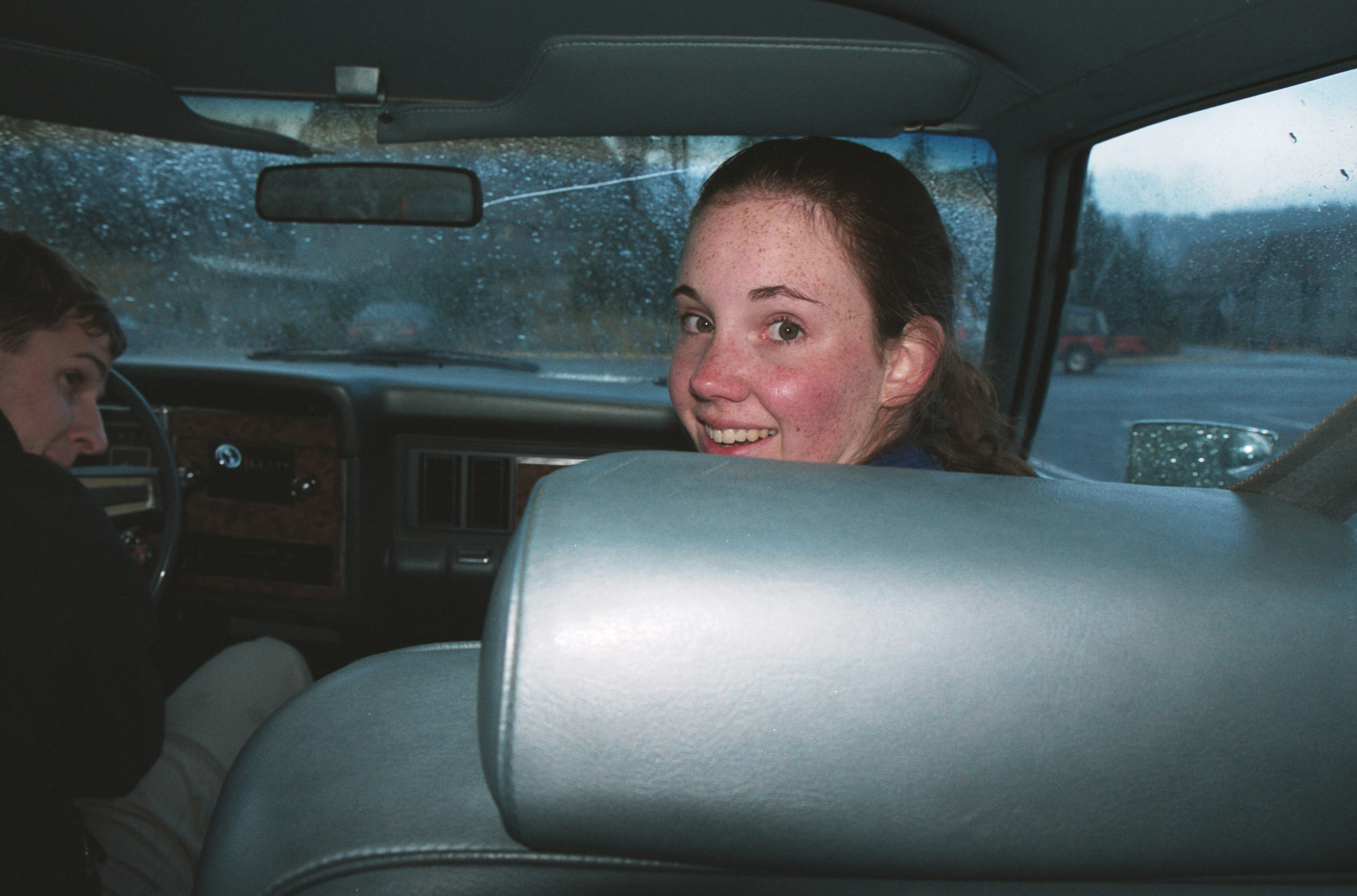 Lindsay in car