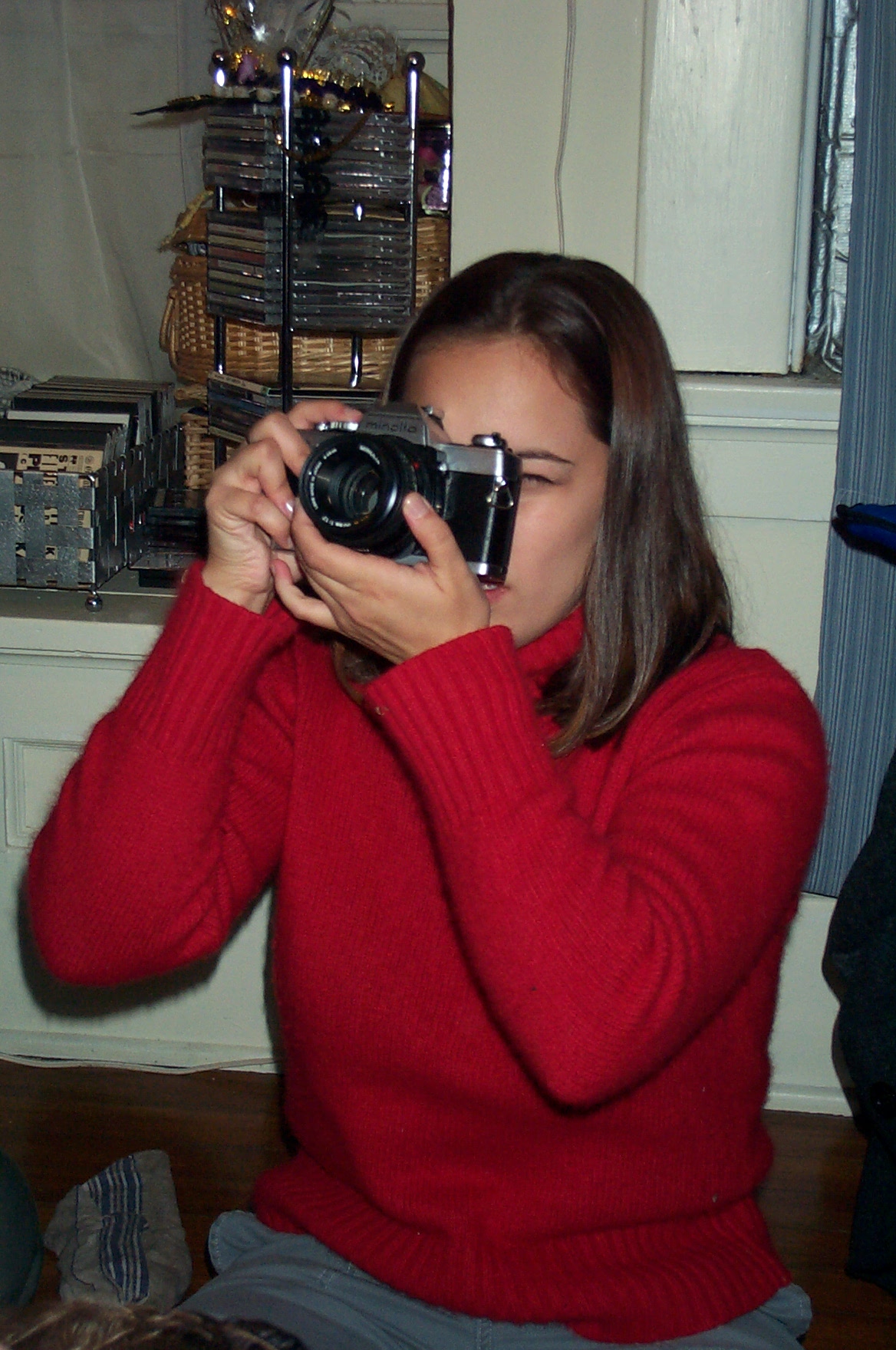 Anni with Marigny's camera