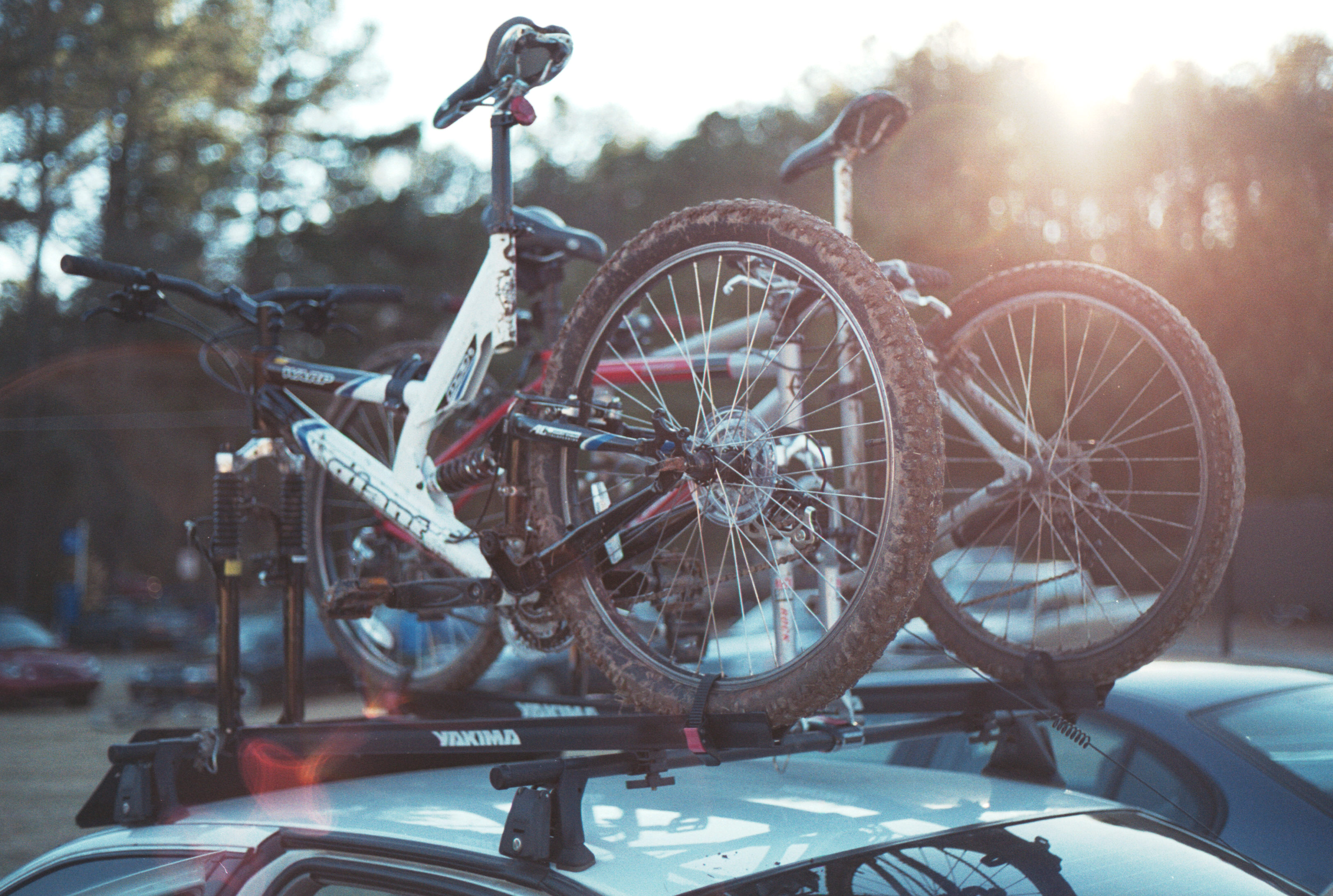 bikes on rack