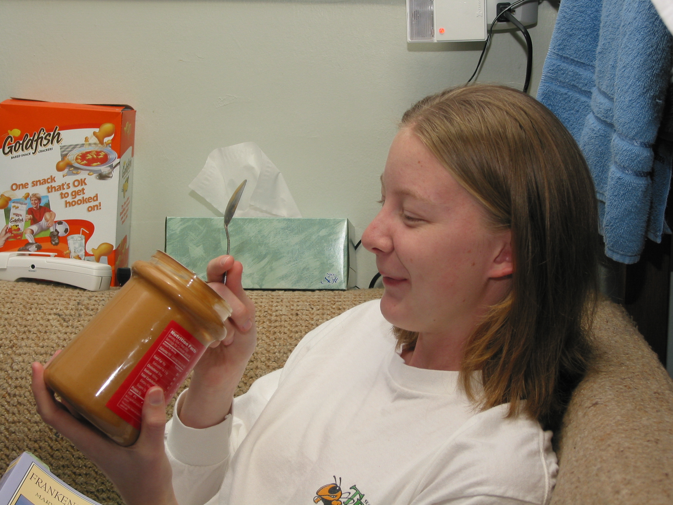 Jessica vs. peanut butter