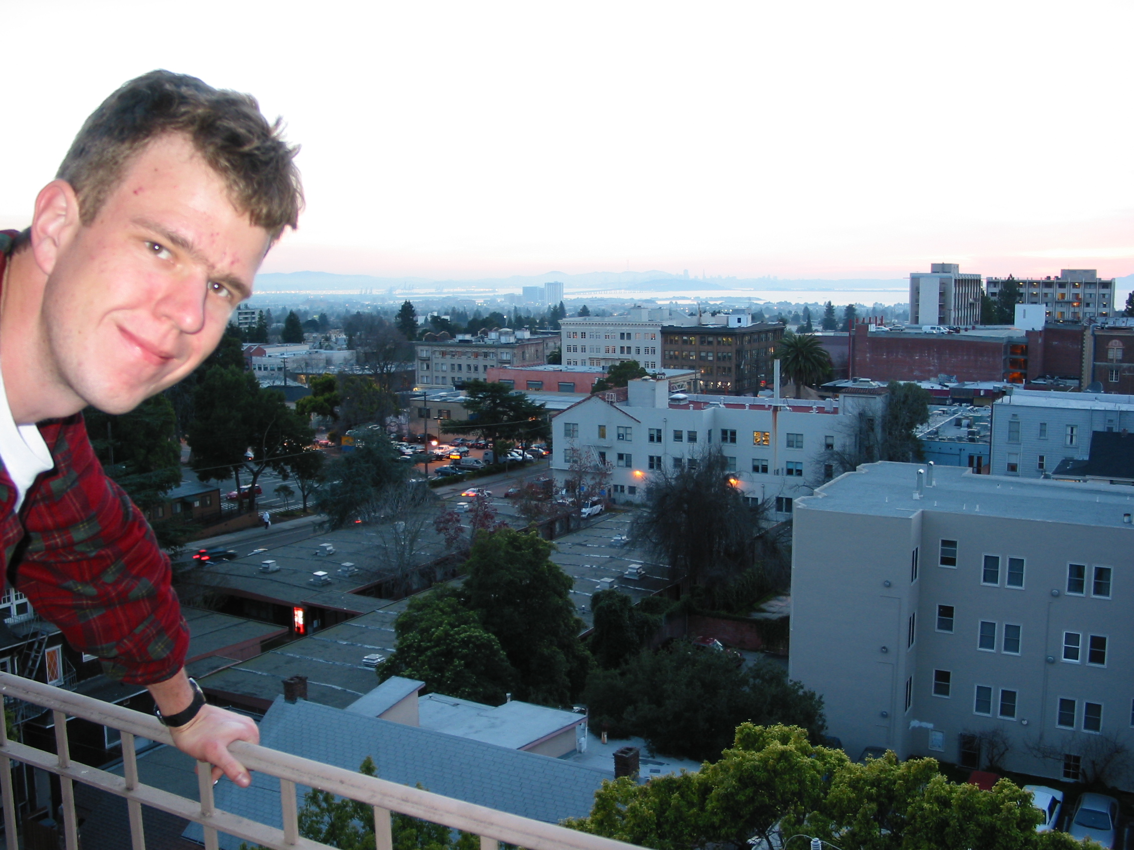 yes, I'm on the fire escape