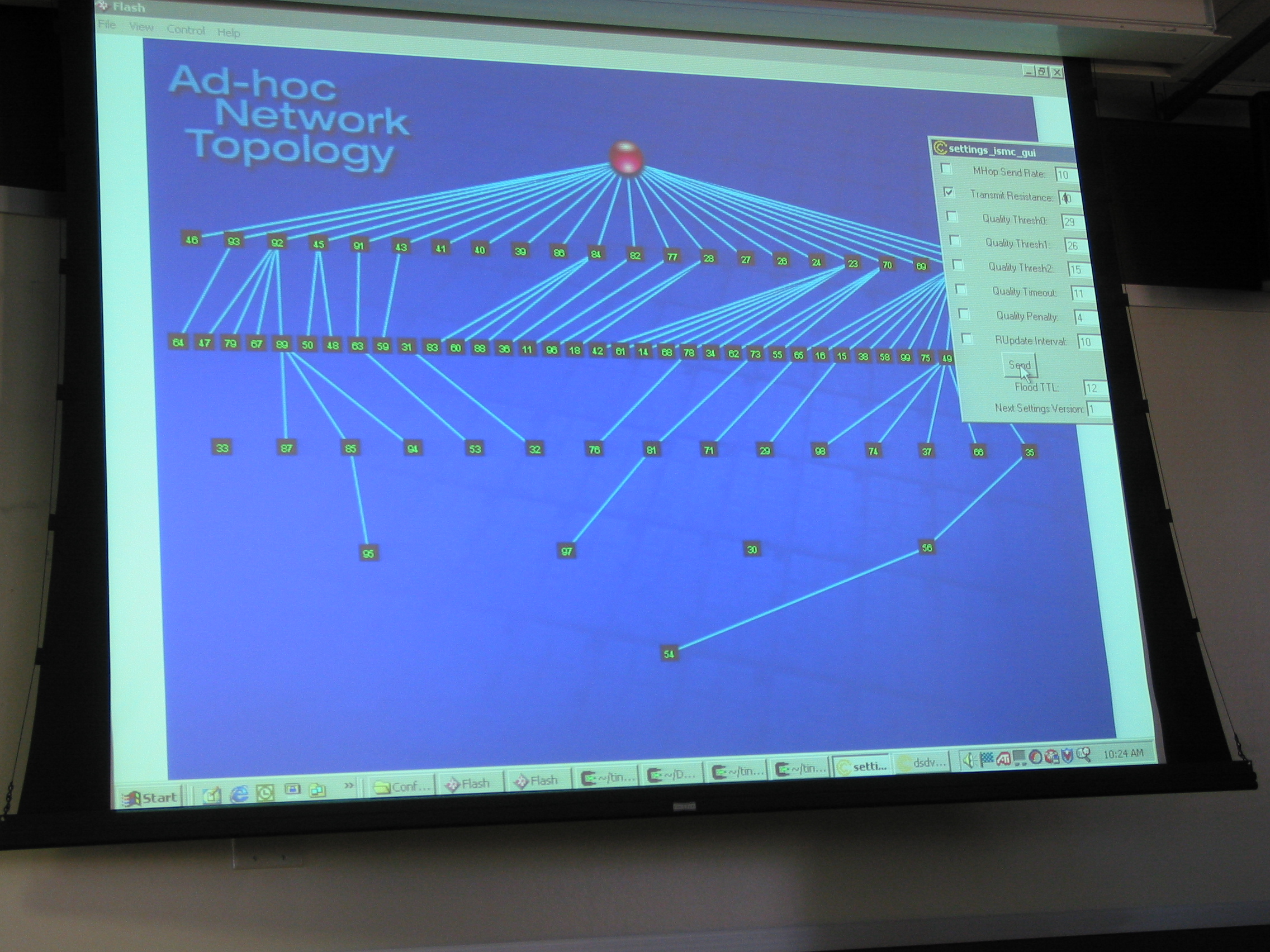 ad-hoc routing demonstration