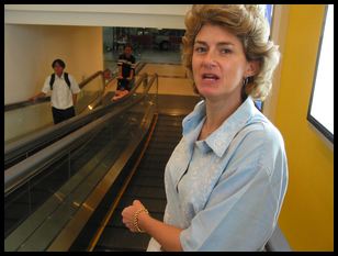 Meredith on the down escalator