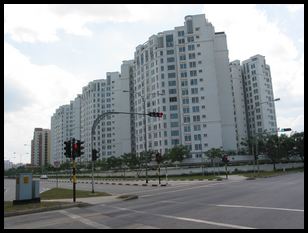 dense housing near the Woodlands