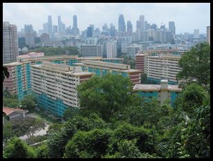 view back toward city from Mt. Farber(sp?)