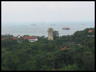 the Merlion from a distance