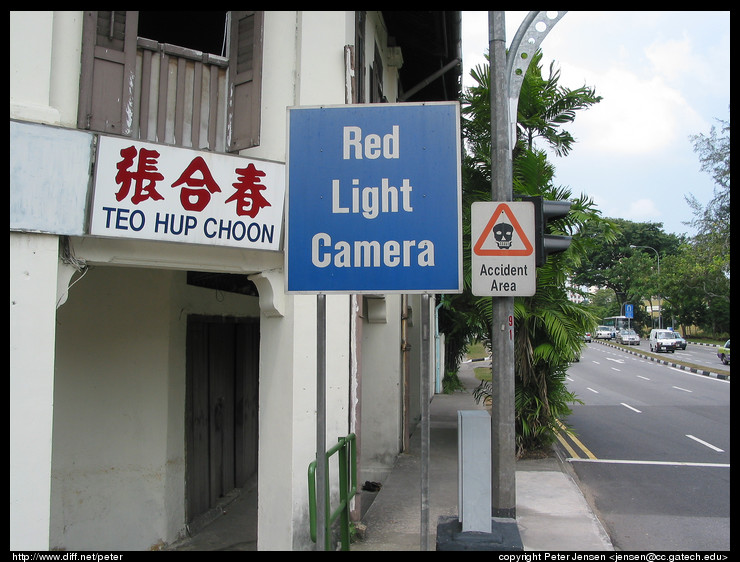 Red Ligh Camera sign 