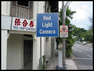 Red Ligh Camera sign 