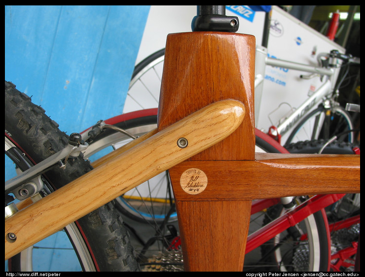 wooden bike (see http://www.hardwoodgallery.com/bike.htm)