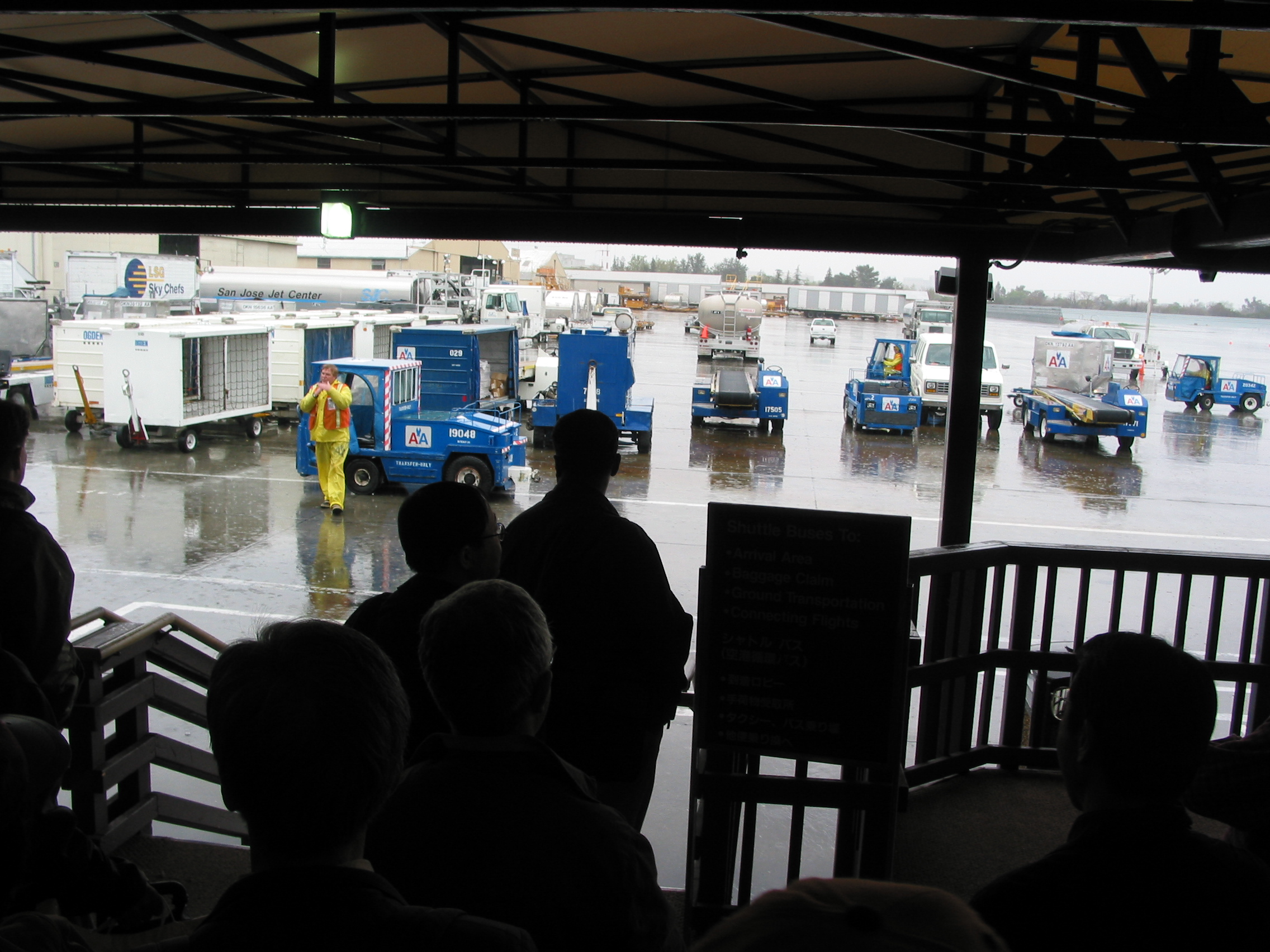 queuing up for the bus