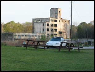 my car and the old mill