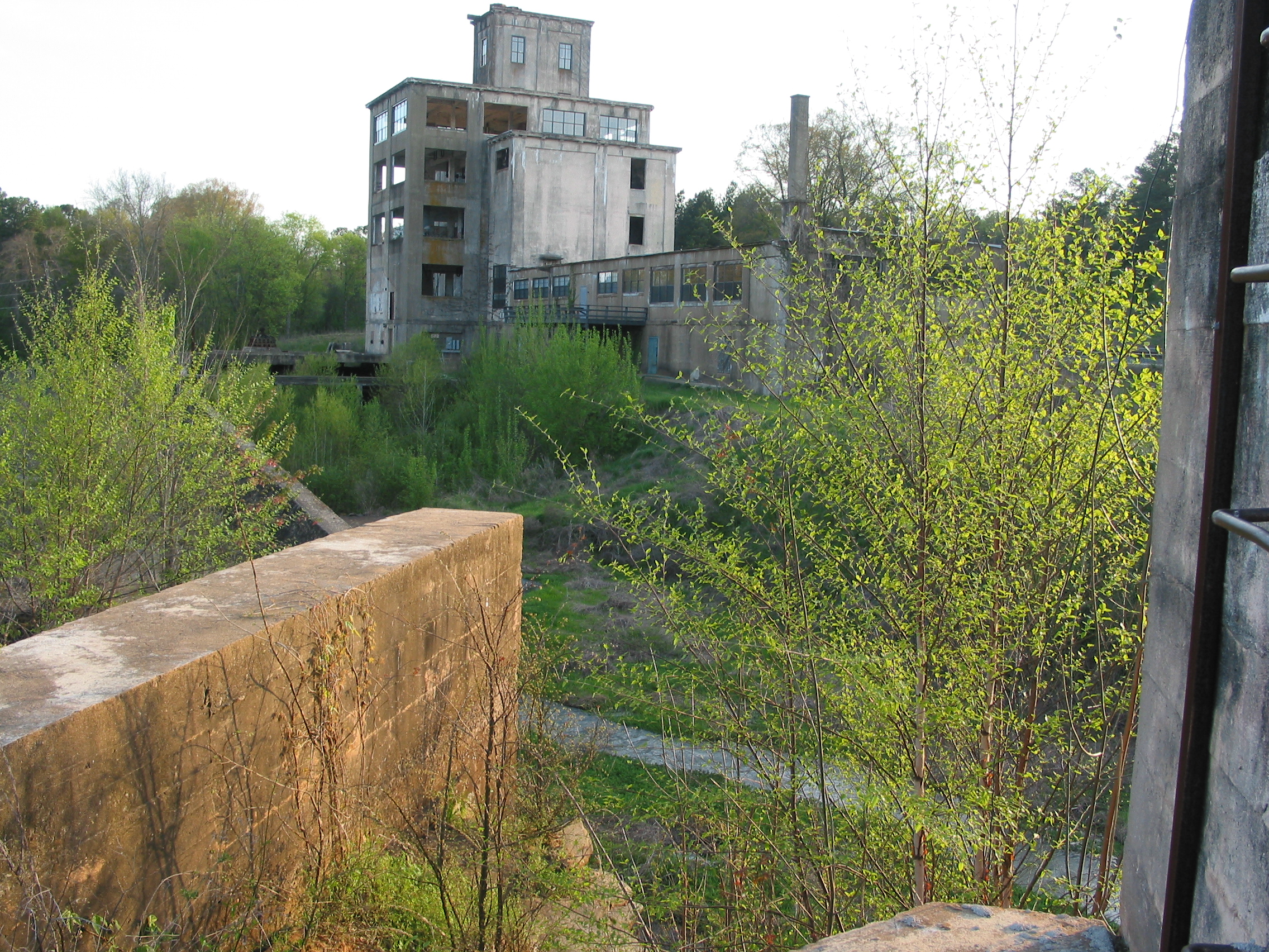 old mill from dam