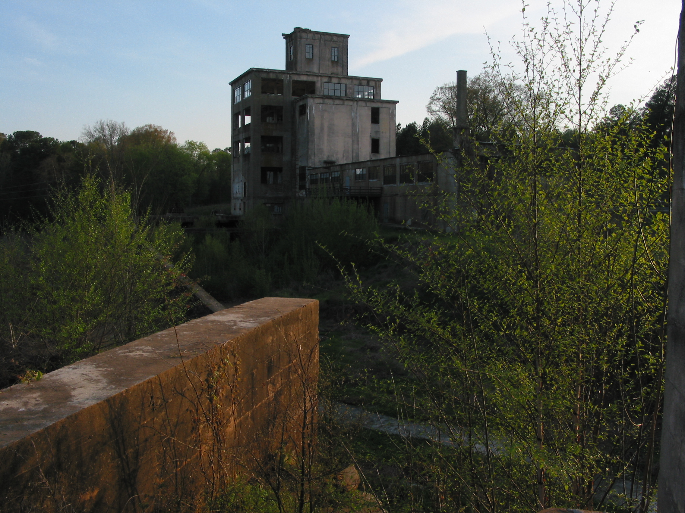 old mill from dam