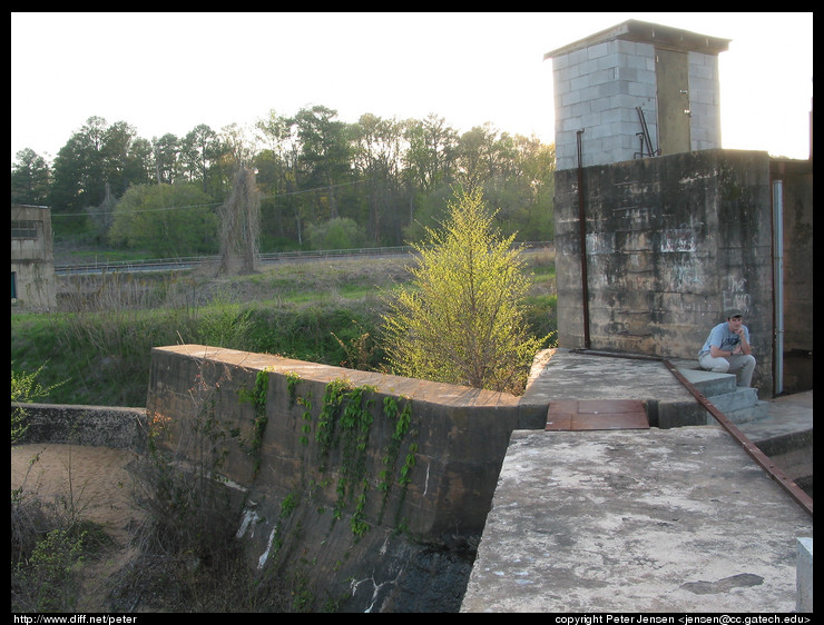 Charles on the spillway