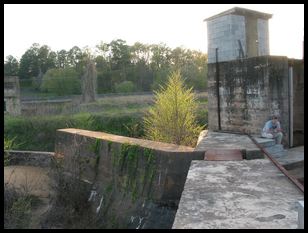 Charles on the spillway