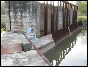 Charles on the spillway