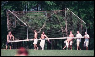 Clemson soccer dudes moving goals