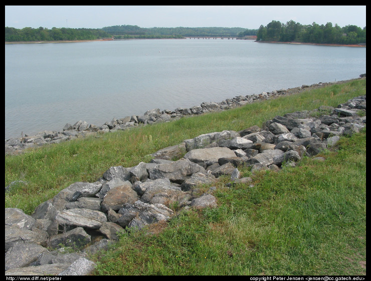 looking NE from the levee