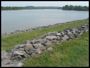 looking NE from the levee