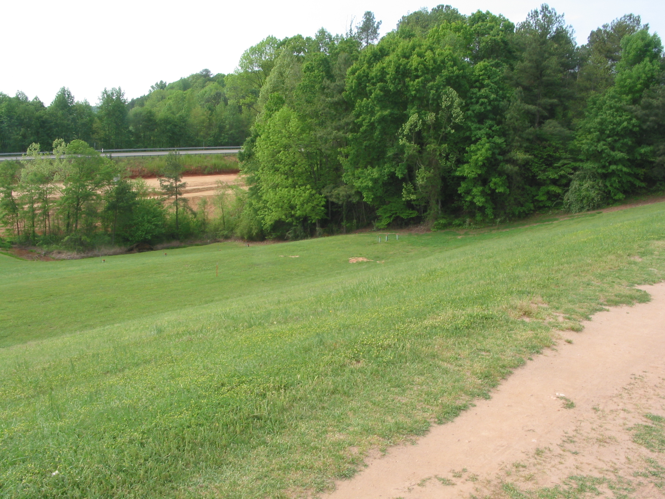 looking SW from the levee