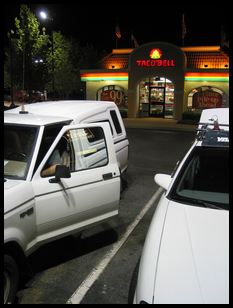 Charle's truck and my car