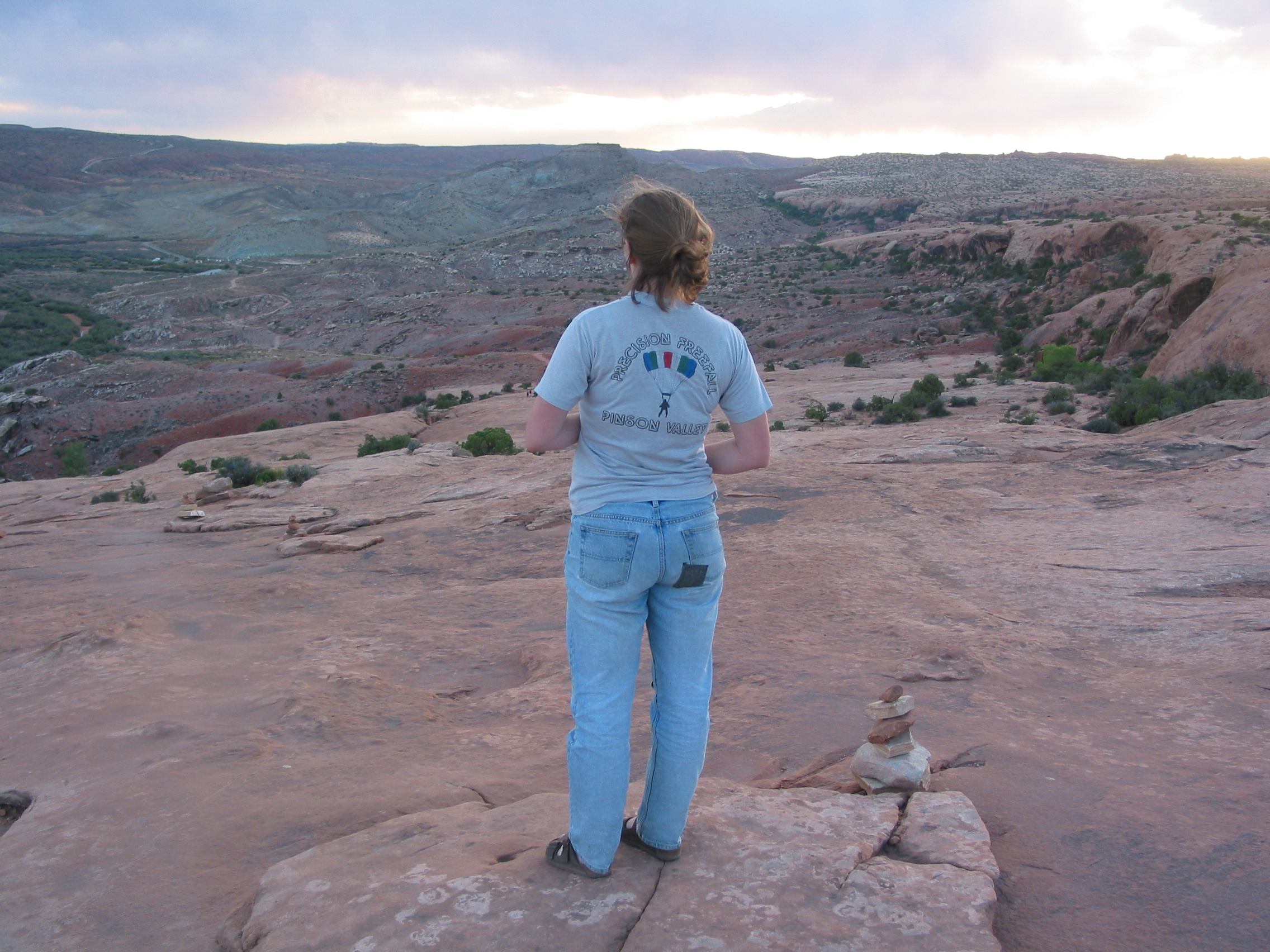 Ana, looking out over the valley