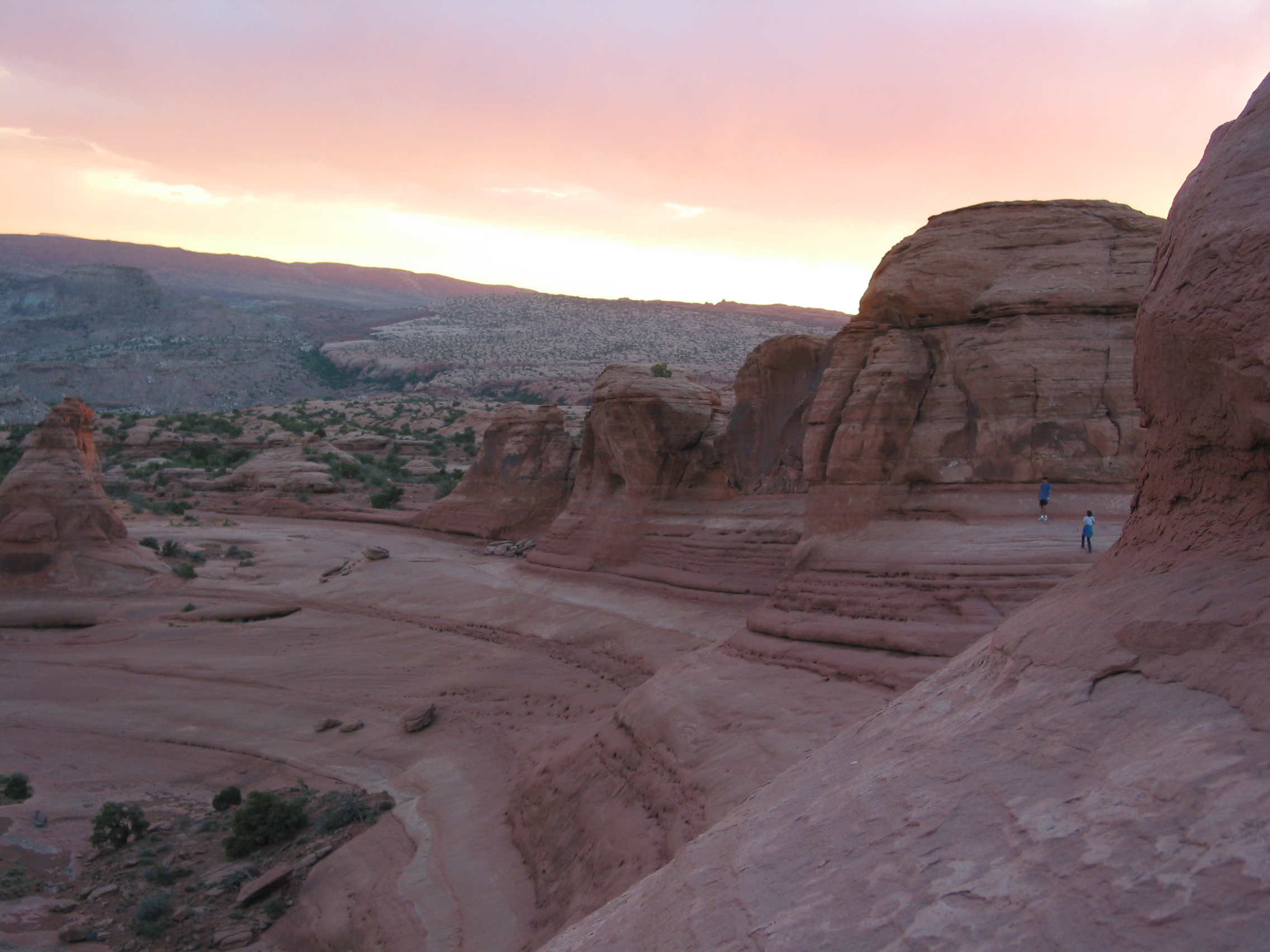 looking back up the canyon