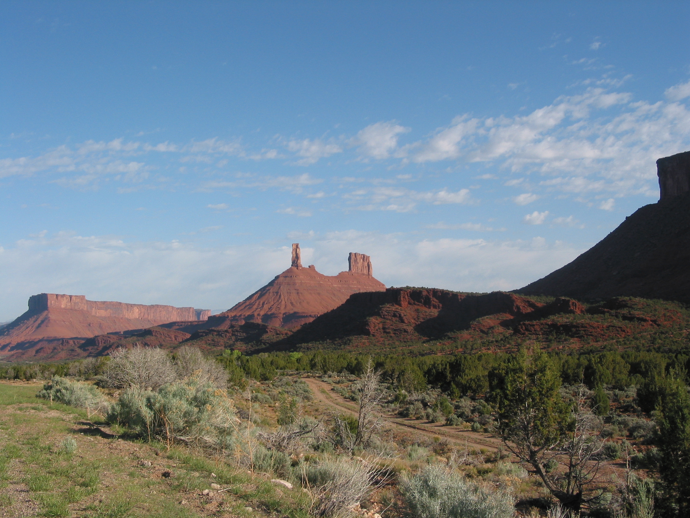 view from pull-out campsite