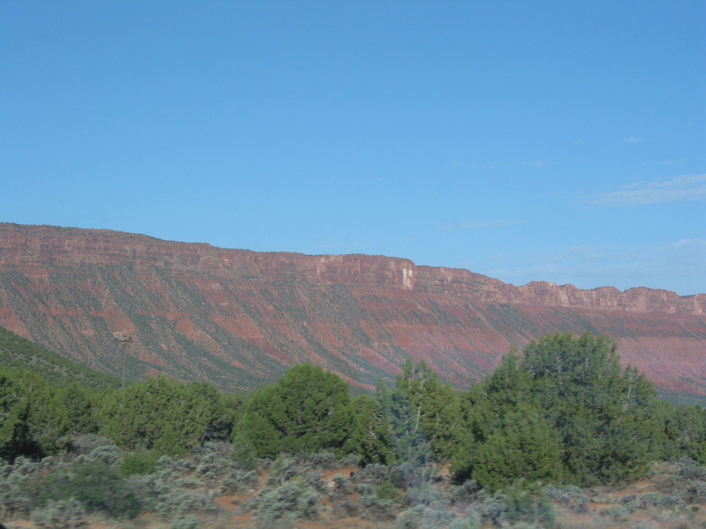 view from pull-out campsite