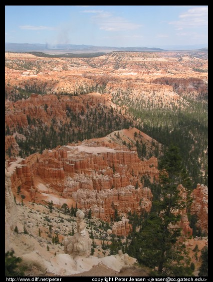 view down at Bryce