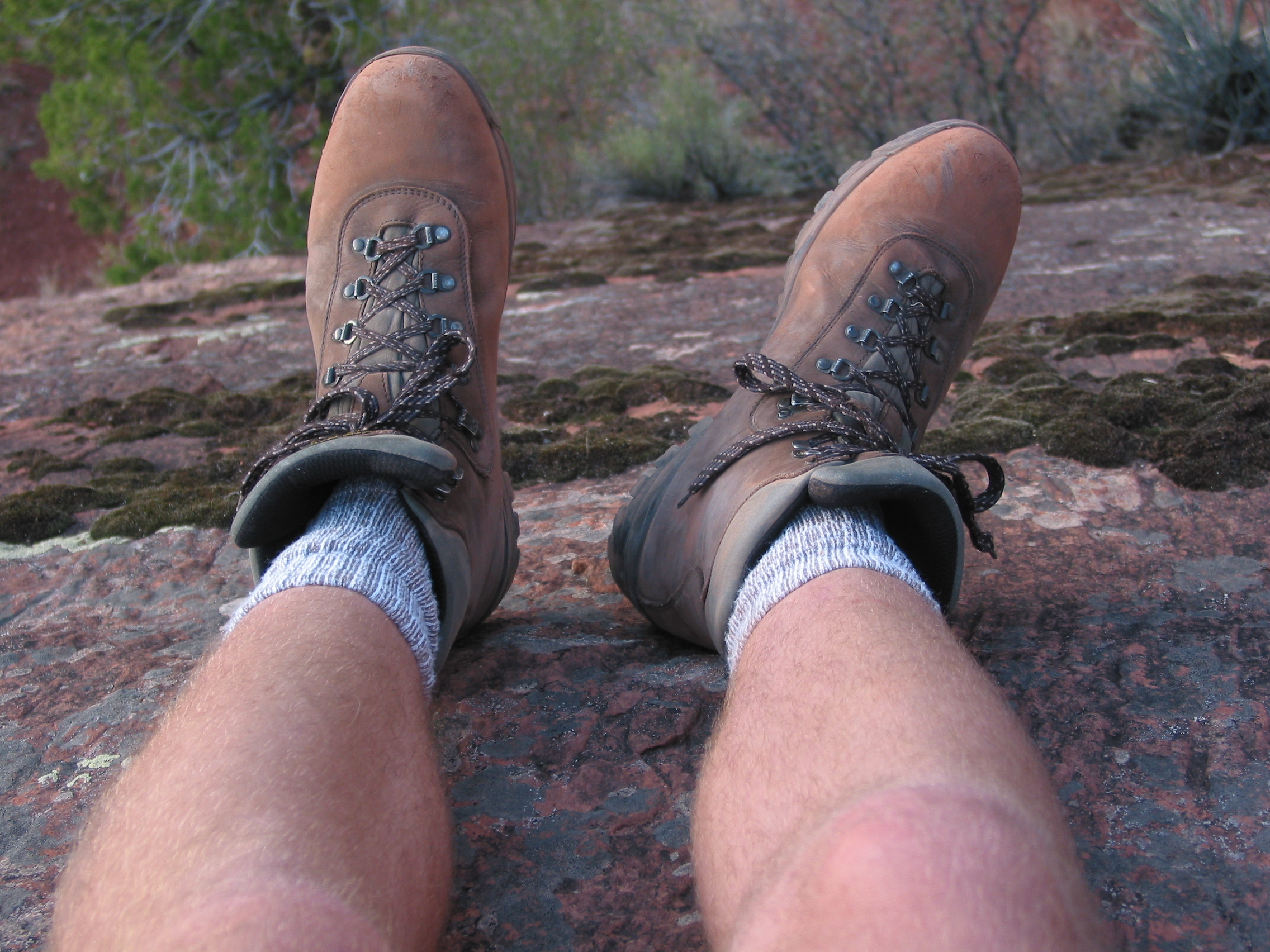 boots w/ red dust