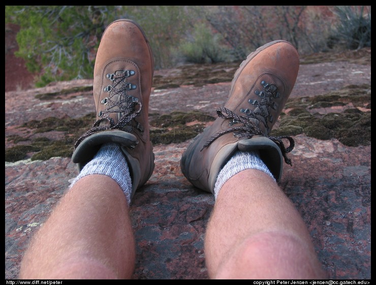 boots w/ red dust