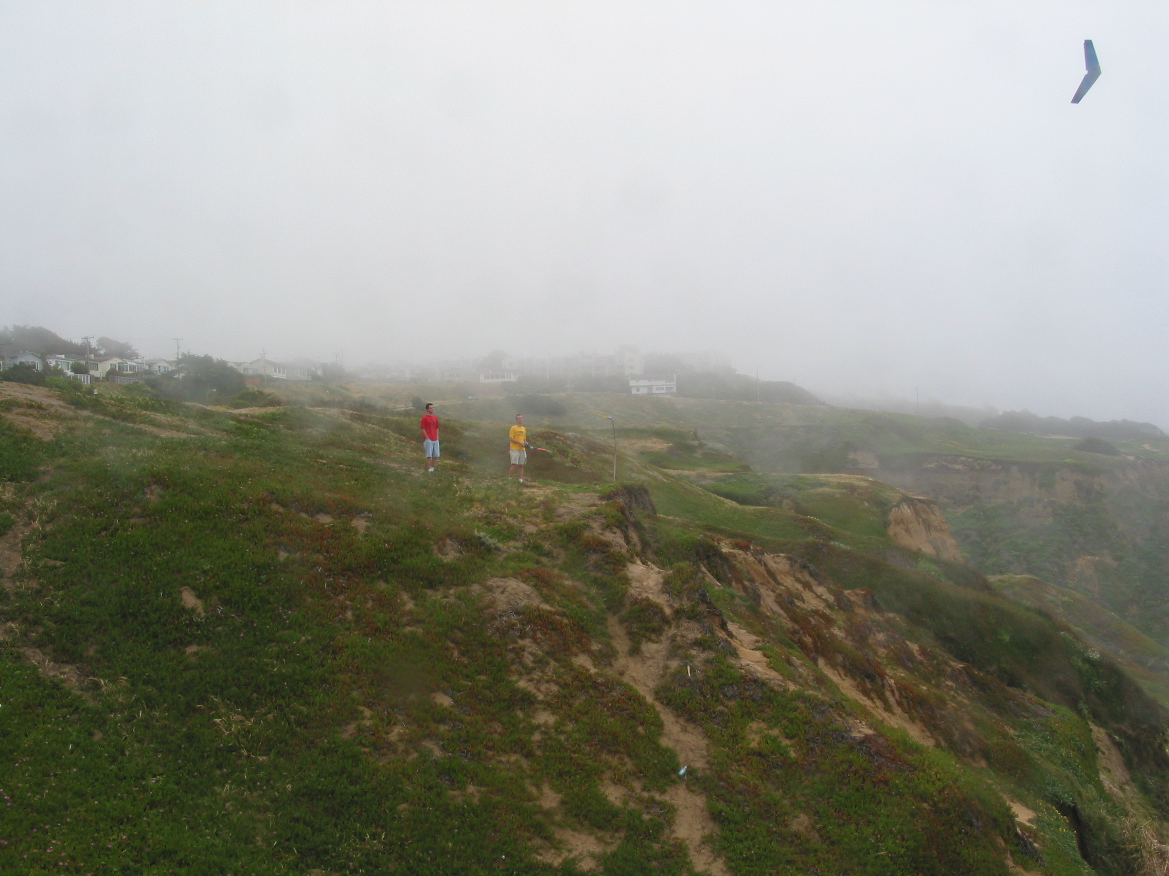 John and Peter with clouds moving in