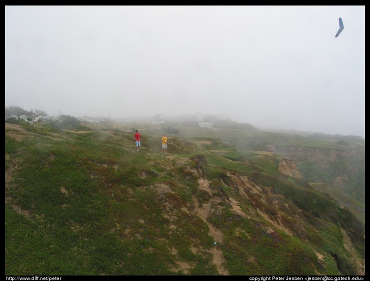 John and Peter with clouds moving in